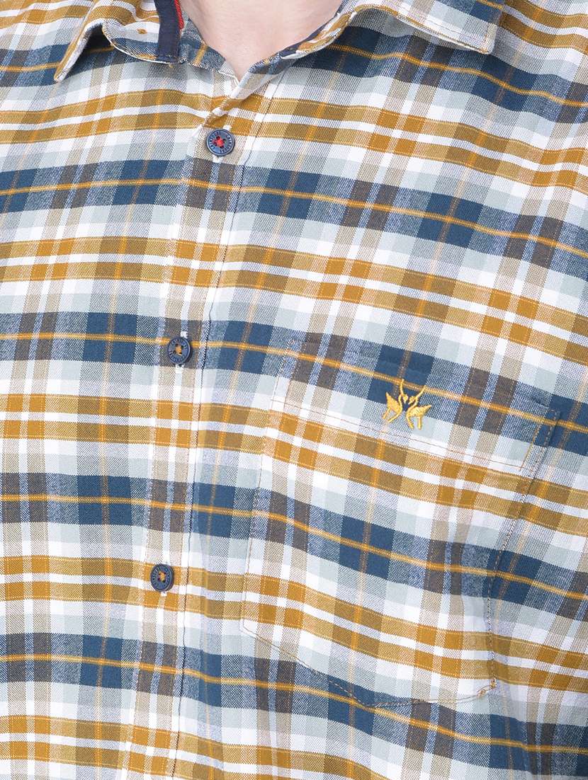 slim fit checkered casual shirt - 20459469 -  Standard Image - 5
