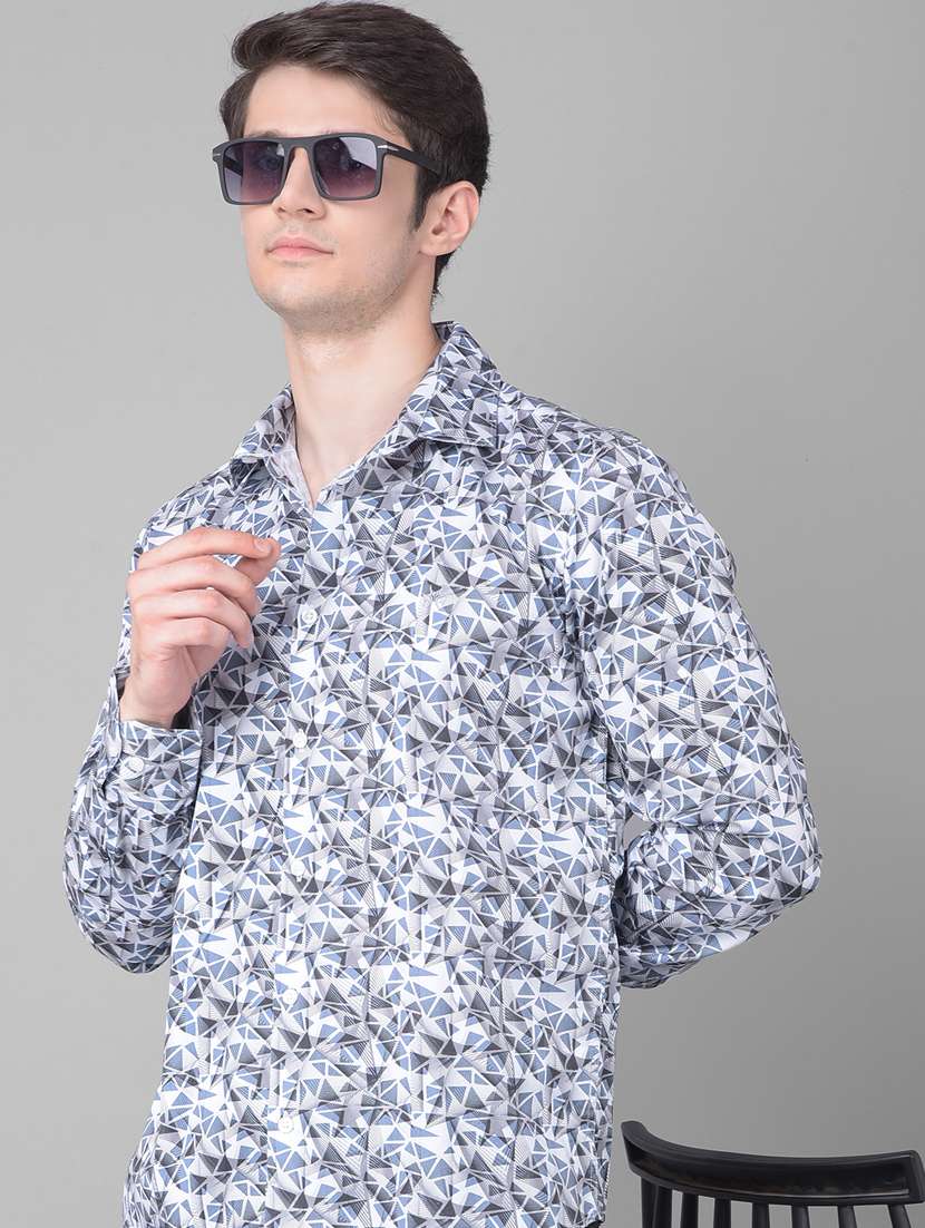 slim fit casual printed shirt - 20459482 -  Standard Image - 3