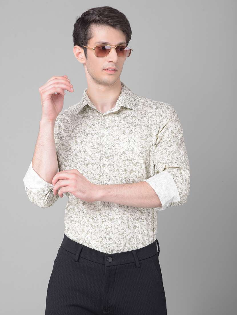 slim fit casual printed shirt - 20459485 - Standard Image - 3