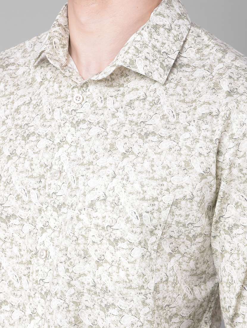 slim fit casual printed shirt - 20459485 - Standard Image - 5