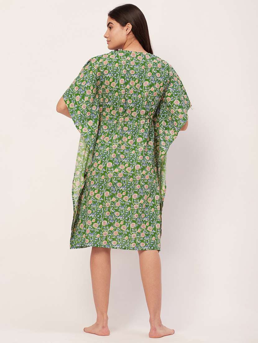 women printed round neck nighty - 20468199 -  Standard Image - 3