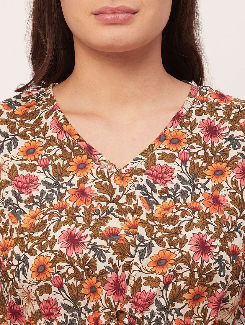 optic white floral print sleepshirt - 20468200 -  Standard Image - 5