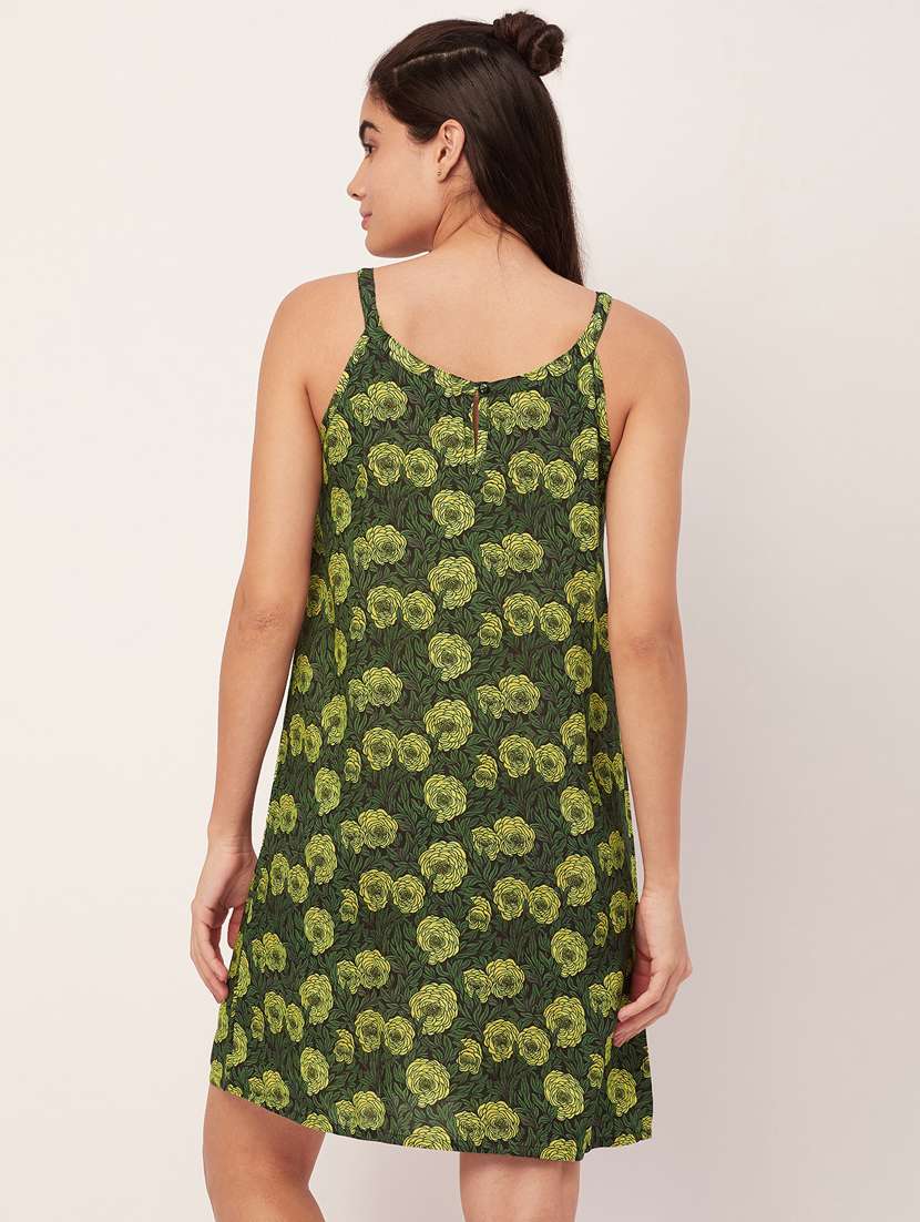 green floral print sleepshirt - 20468208 -  Standard Image - 3