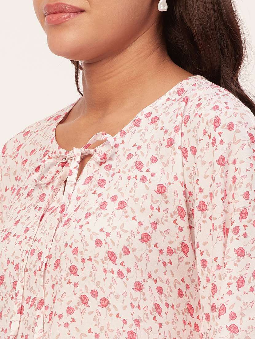 optic white floral print maxi nighty - 20468213 - Standard Image - 5