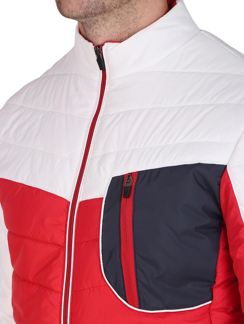 men color block multi colored polyester casual jacket - 20468256 - Standard Image - 3