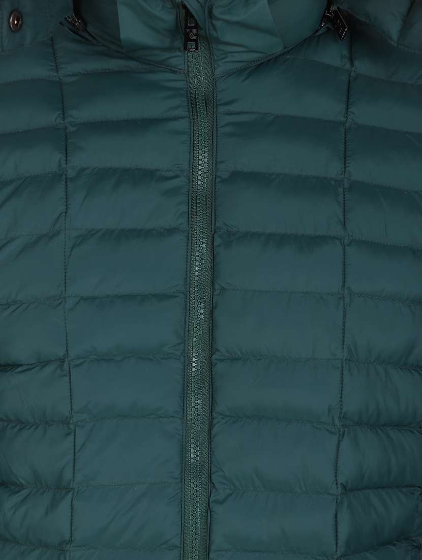 men sea green polyester casual jacket - 20468275 -  Standard Image - 3