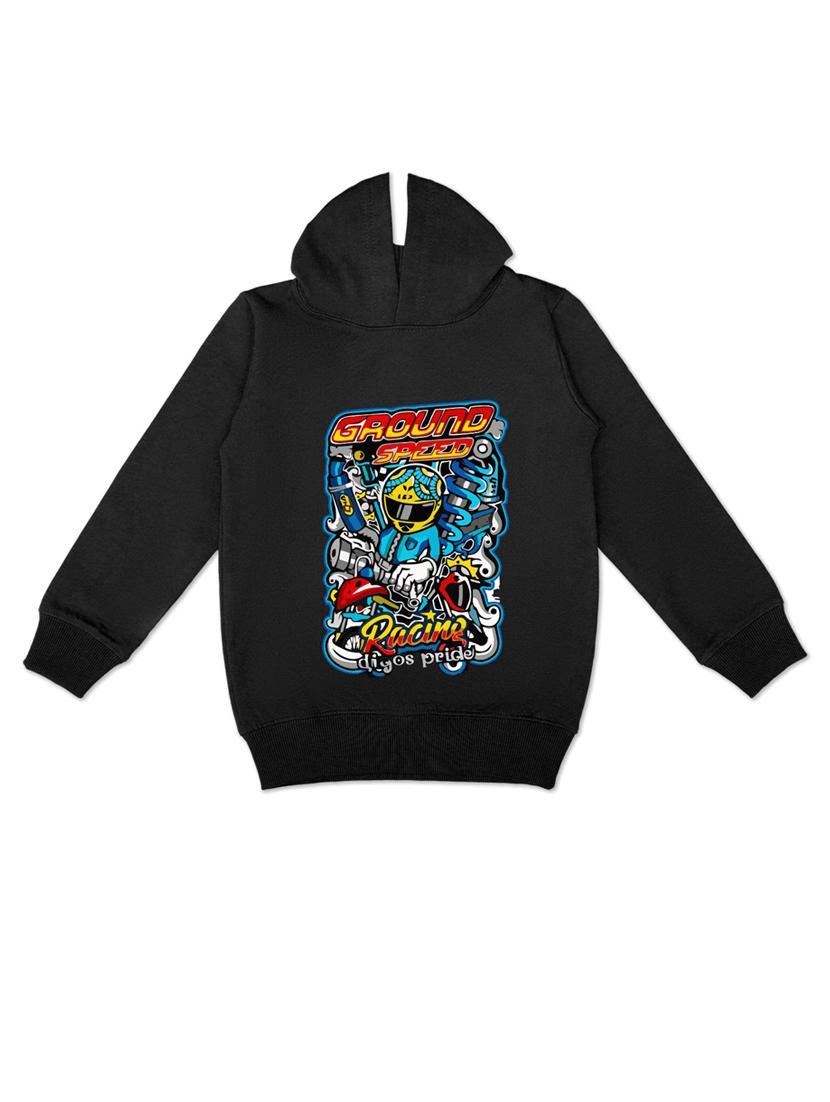 boys hooded graphic printed regular sweatshirt - 20468367 - Zoom Image - 0