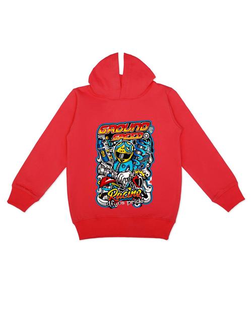 boys hooded graphic printed regular sweatshirt - 20468368 - Standard Image - 0