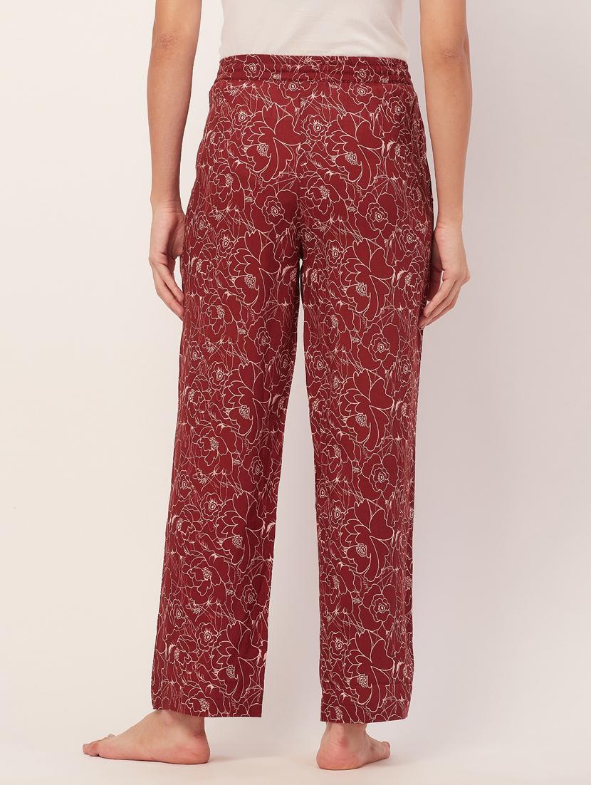 rust floral print pajama - 20468751 - Standard Image - 3