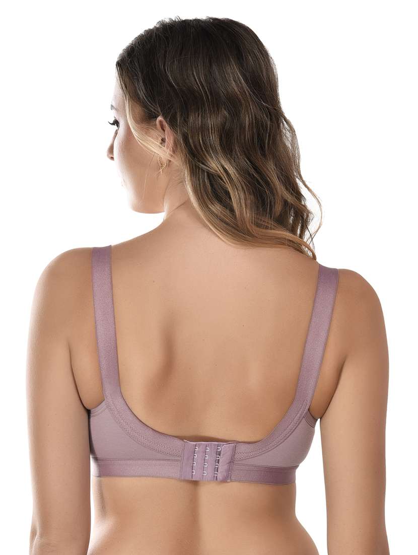 combo of blue and purple hosiery t-shirt bra - 20468800 -  Standard Image - 3