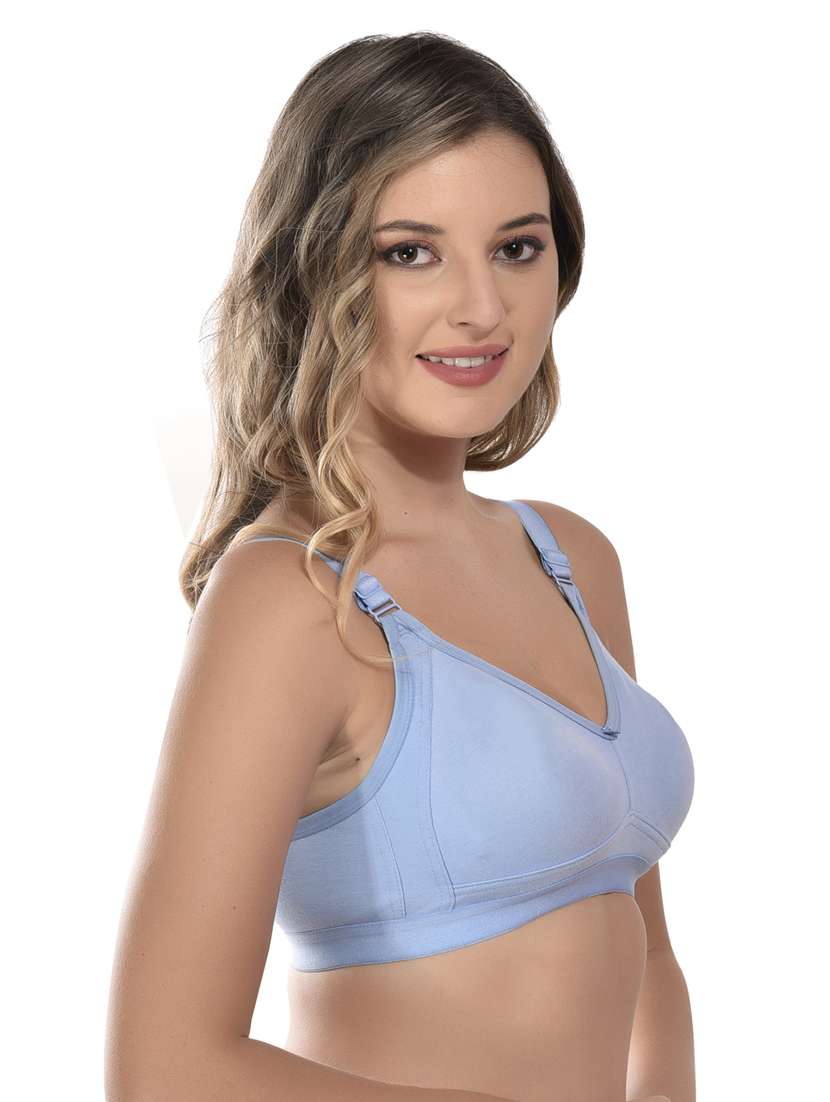 combo of blue and purple hosiery t-shirt bra - 20468800 -  Standard Image - 5