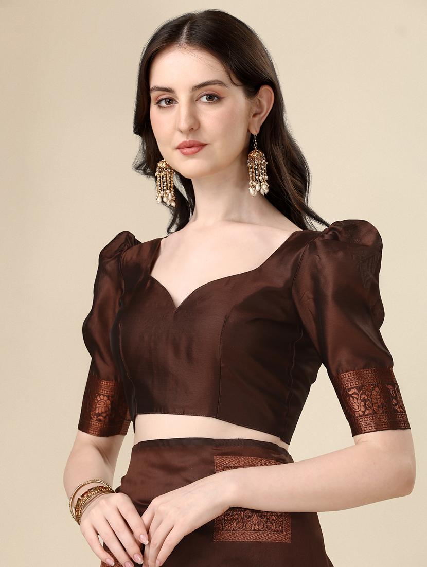 women's banarasi saree with blouse - 20469358 - Standard Image - 3