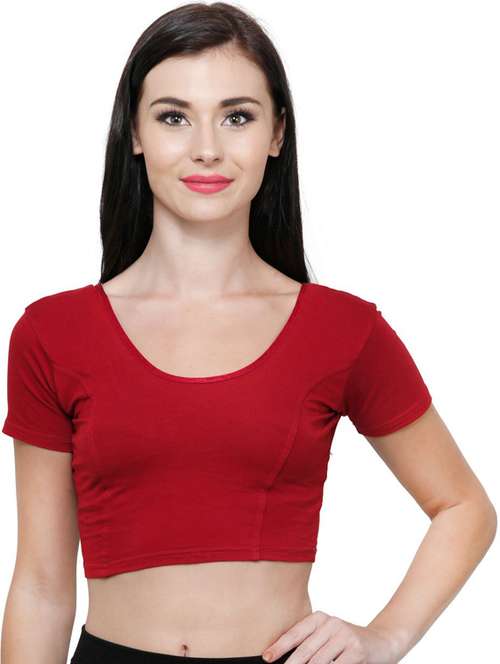 women solid regular stitched blouse - 20469670 -  Standard Image - 0