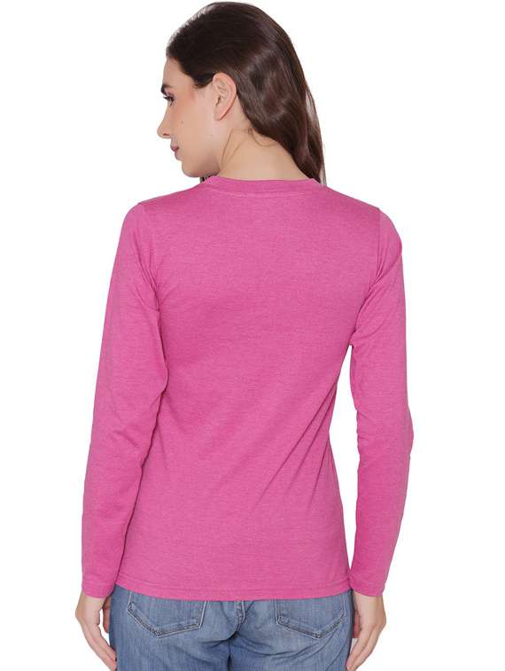 women's plain crew neck t-shirt - 20469679 - Standard Image - 3