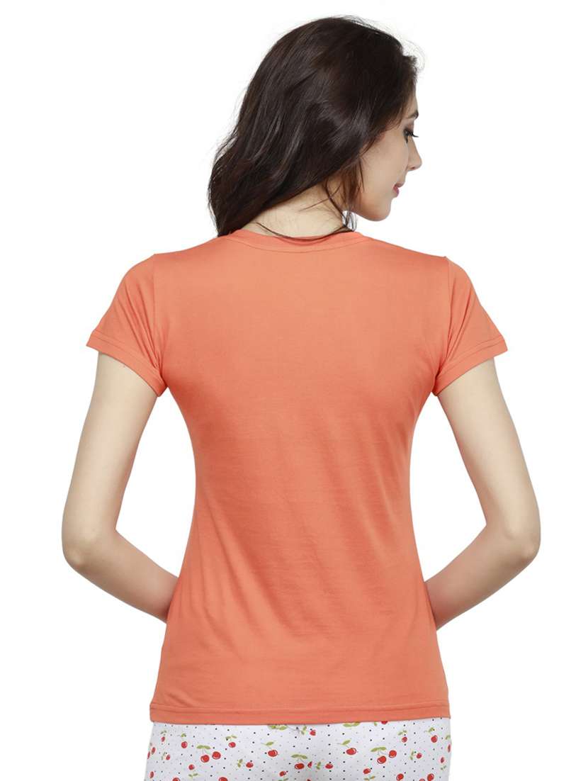 women's plain v neck t-shirt - 20469713 -  Standard Image - 3