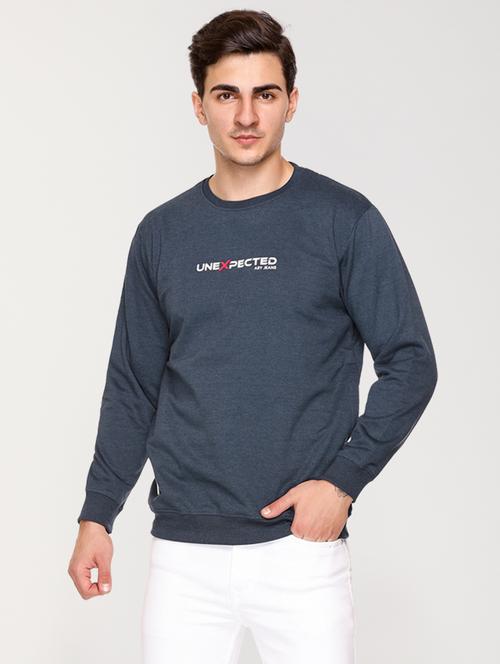 mens chest print sweatshirt - 20469909 - Standard Image - 0