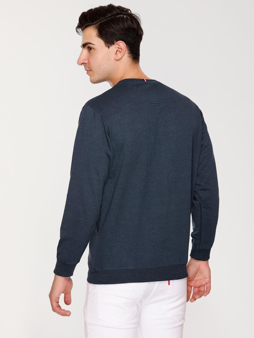 mens chest print sweatshirt - 20469909 - Standard Image - 3