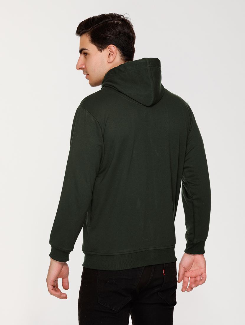 men solid long sleeve hooded sweatshirt - 20469914 - Standard Image - 3