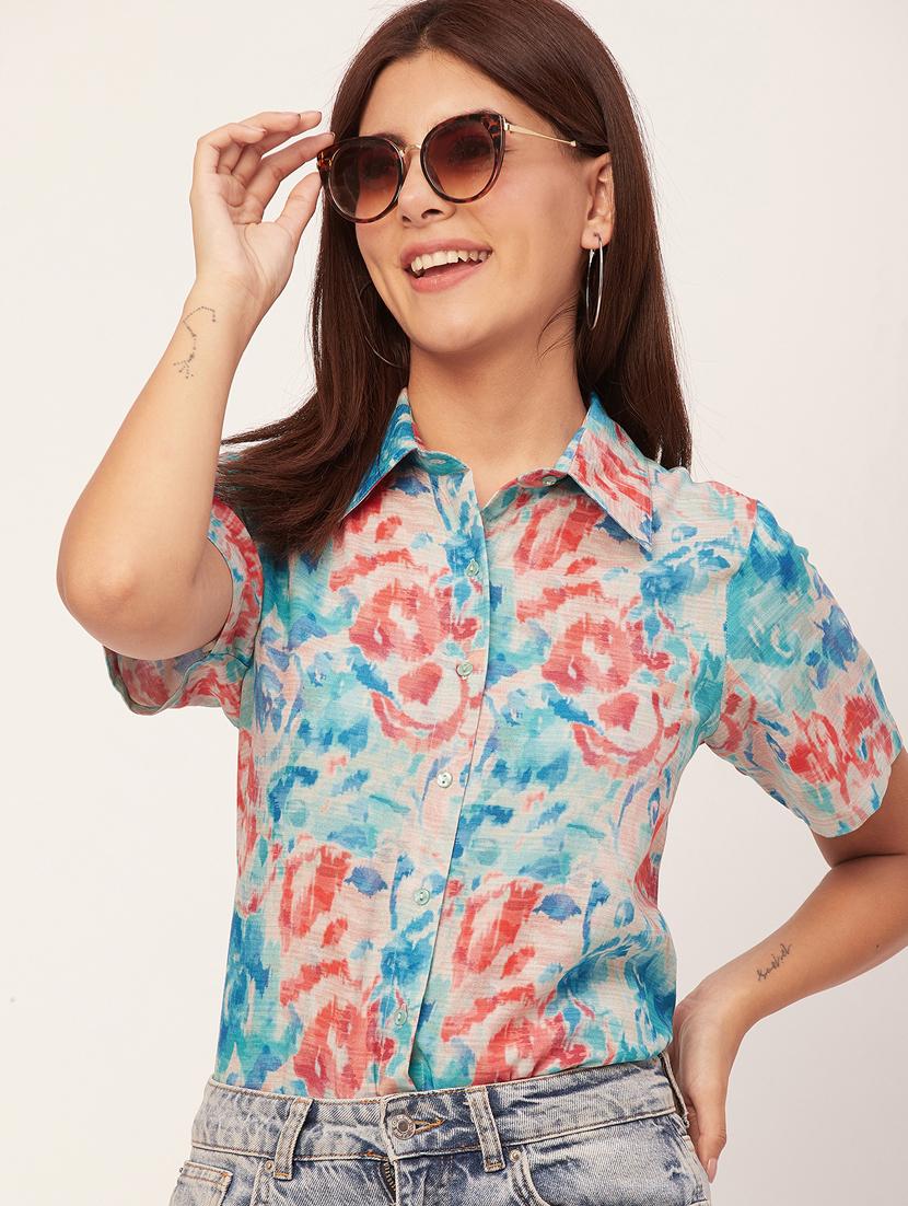 off white printed regular shirt - 20473214 - Standard Image - 3