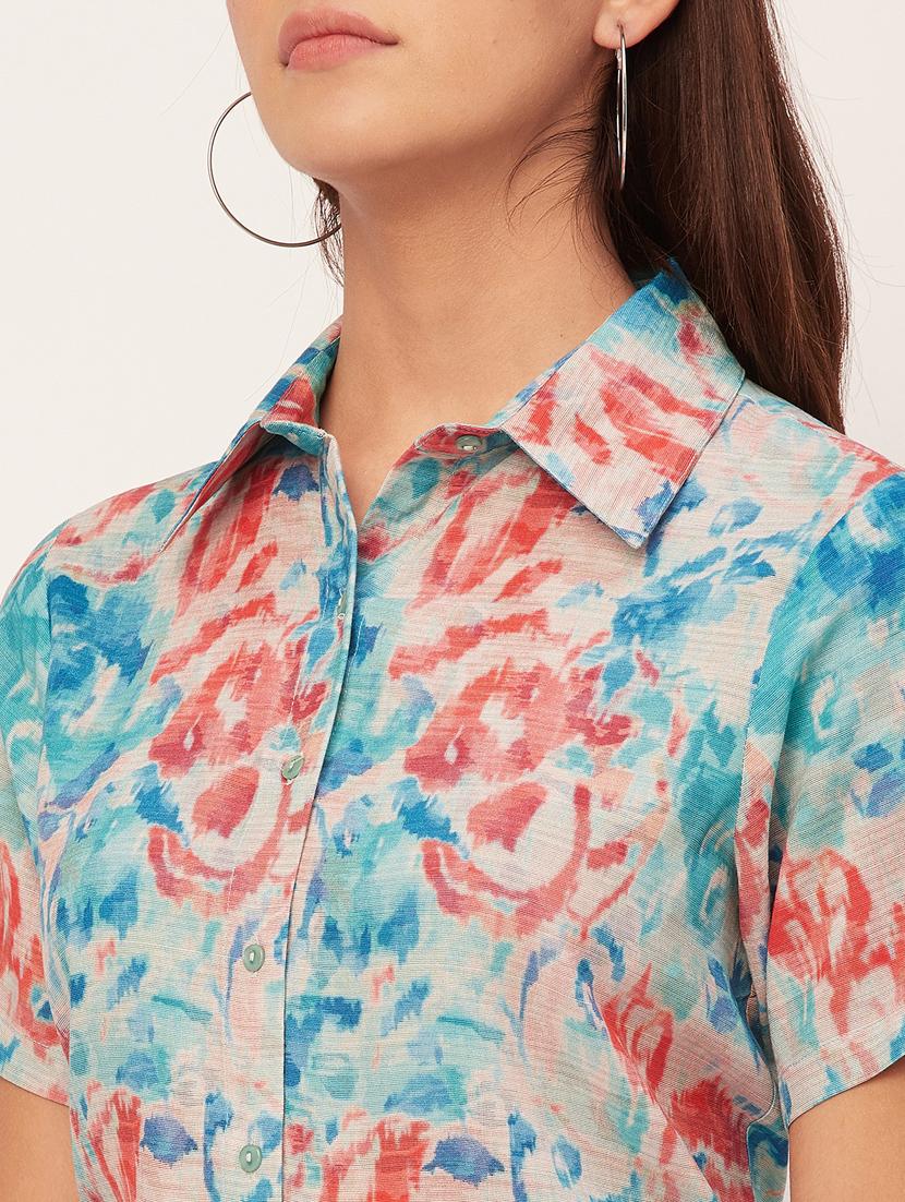off white printed regular shirt - 20473214 - Standard Image - 5