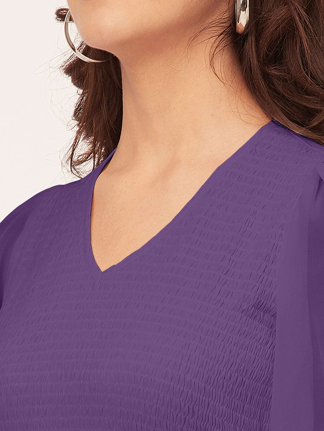 purple solid maxi dress - 20473232 -  Standard Image - 5