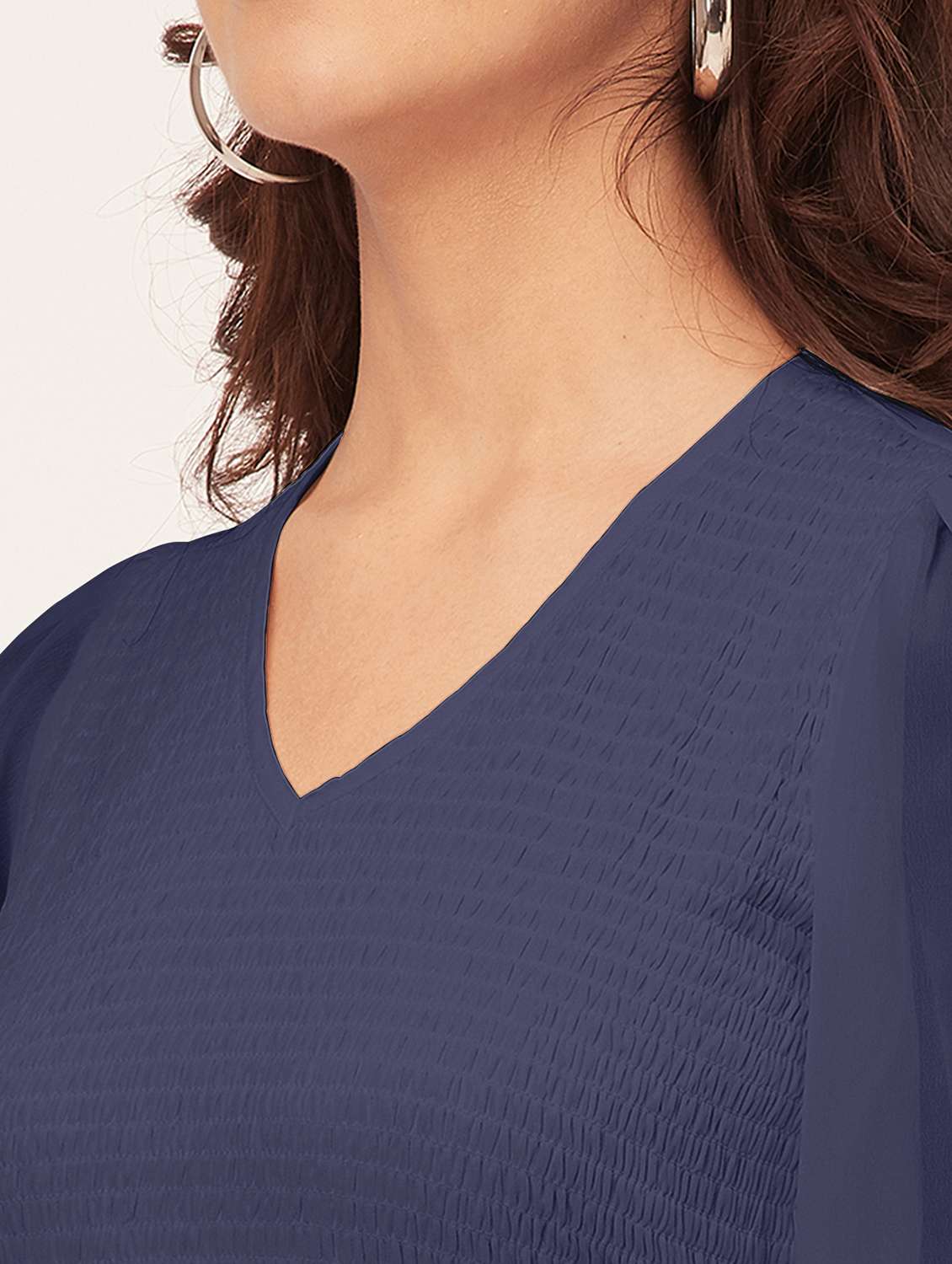 navy blue solid maxi dress - 20473233 -  Standard Image - 5