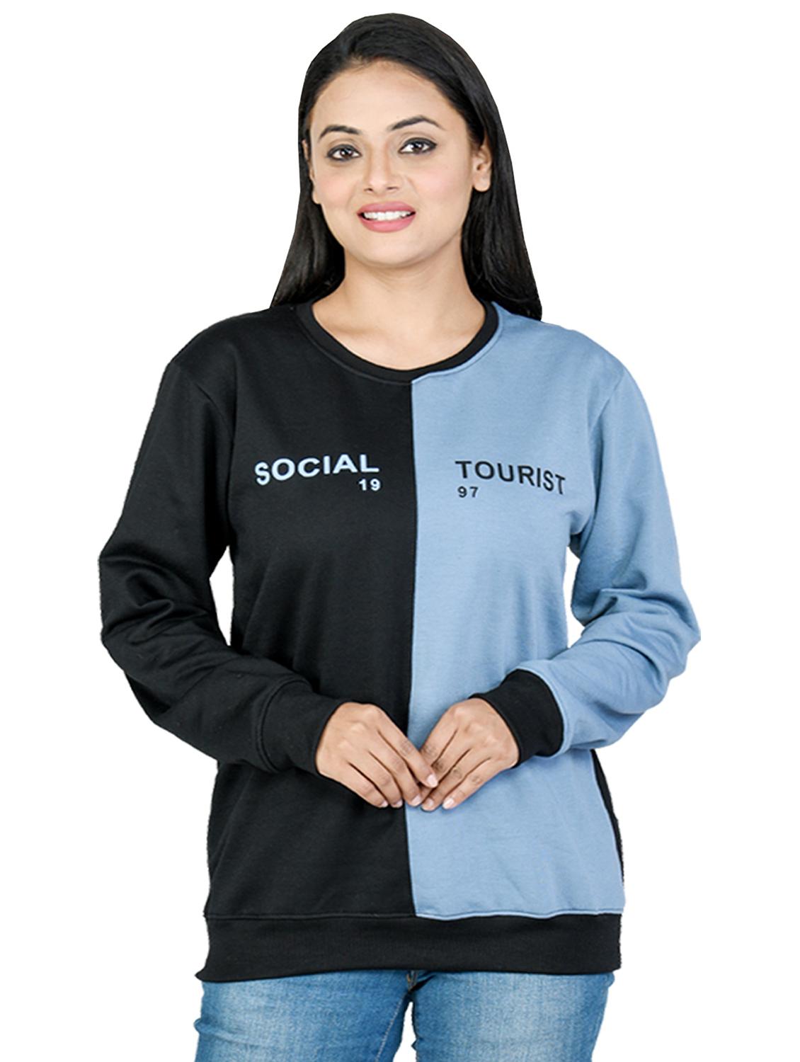 women's color block sweatshirt - 20474577 - Zoom Image - 0