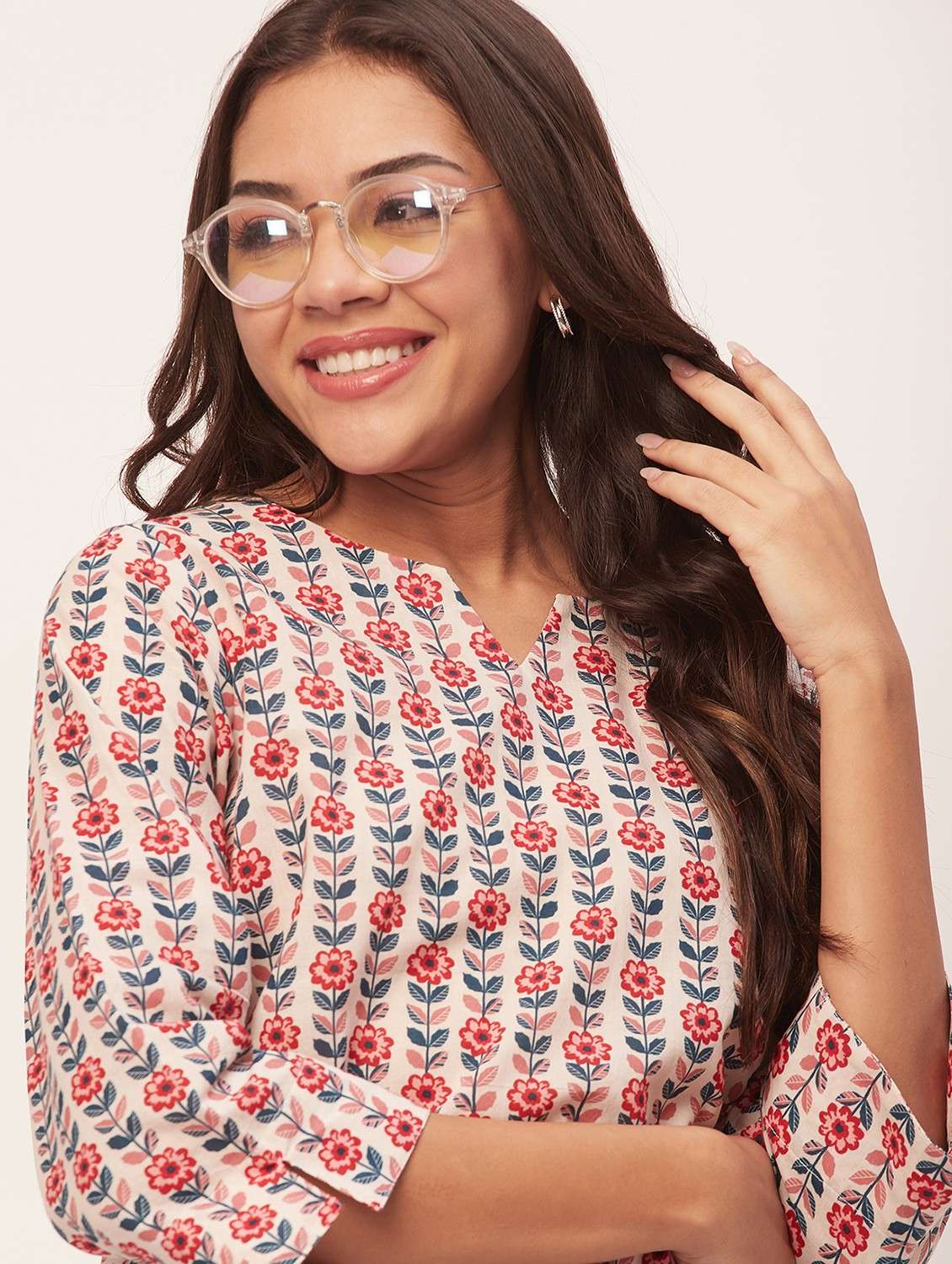 cream floral pyjama nightwear set - 20475912 -  Standard Image - 3