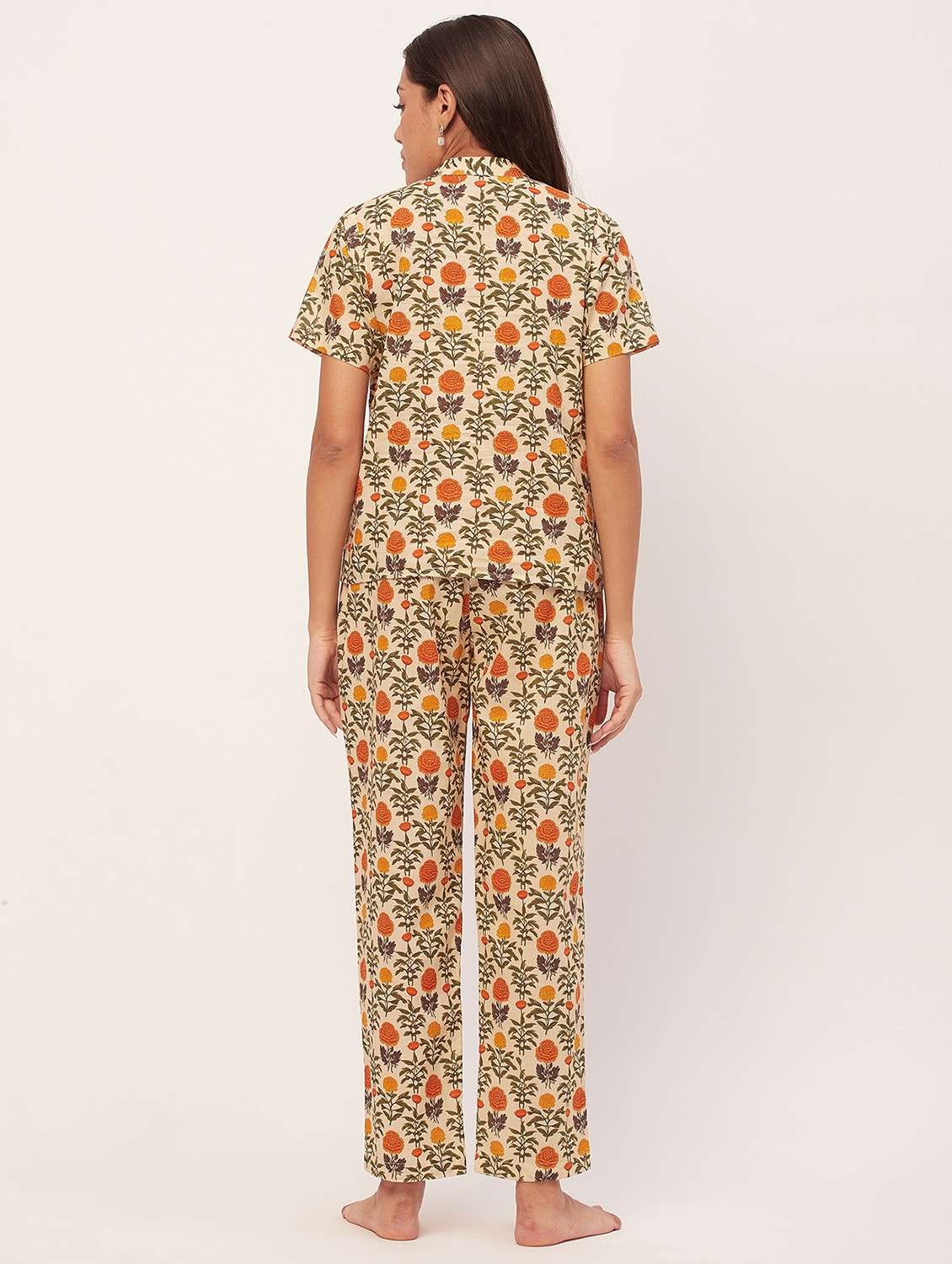 lemon sherbet floral pyjama nightwear set - 20475914 -  Standard Image - 3