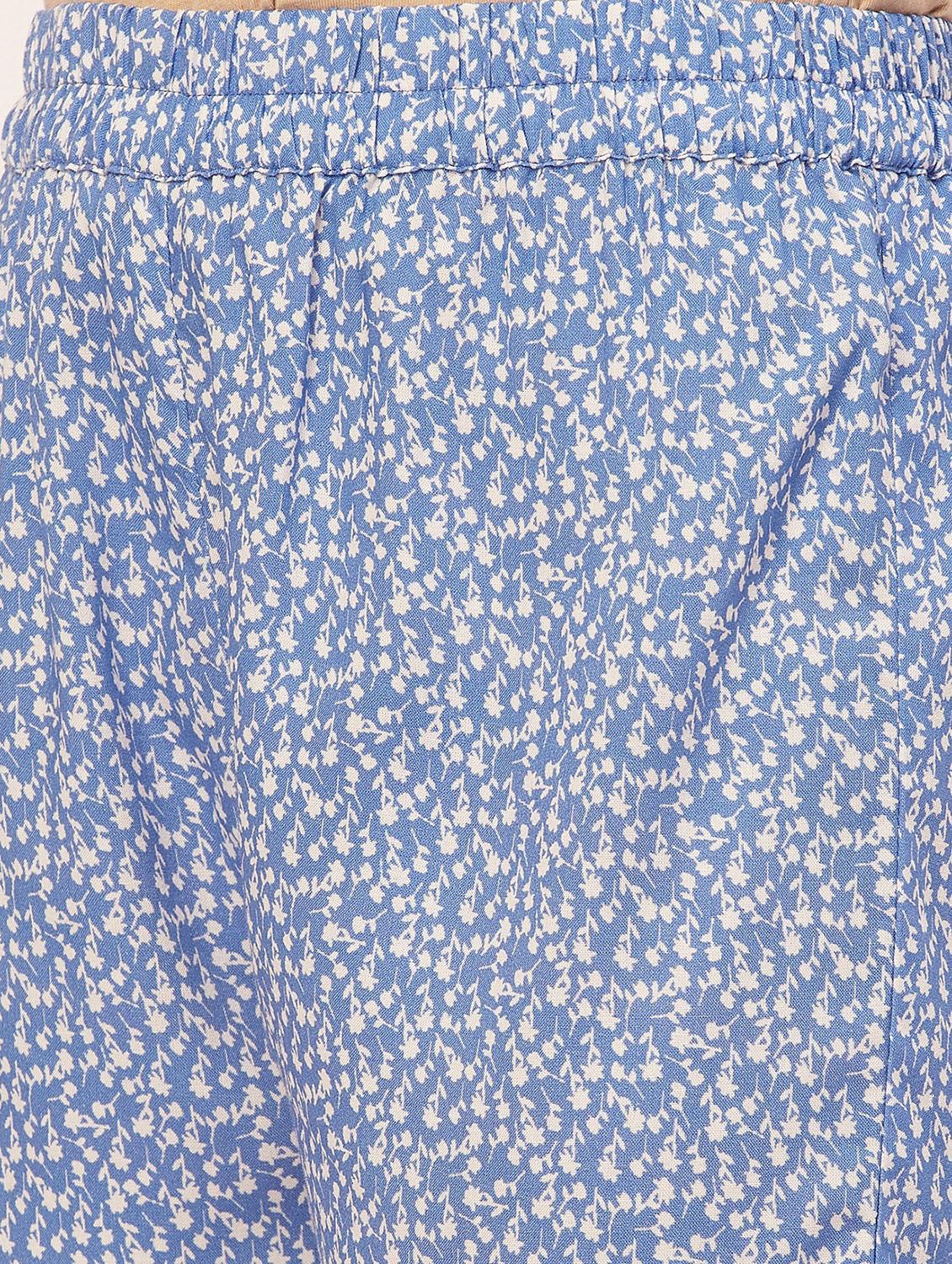 purist blue floral shorts nightwear set - 20475929 - Standard Image - 5