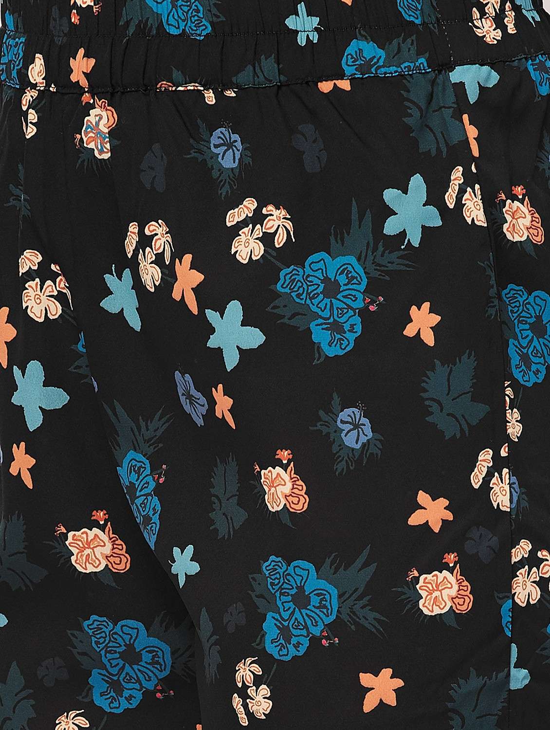 black tropical print pyjama nightwear set - 20475946 -  Standard Image - 5