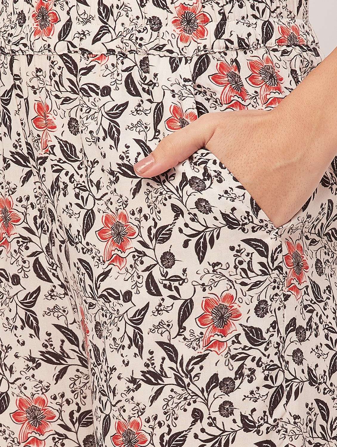 optic white floral print pyjama nightwear set - 20475976 - Standard Image - 5