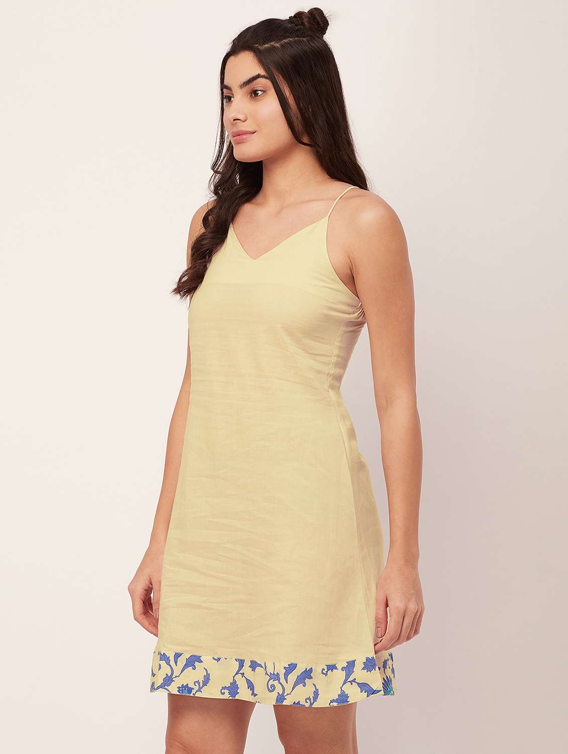 lemon sherbet floral print sleepshirt with shrug - 20476008 -  Standard Image - 3