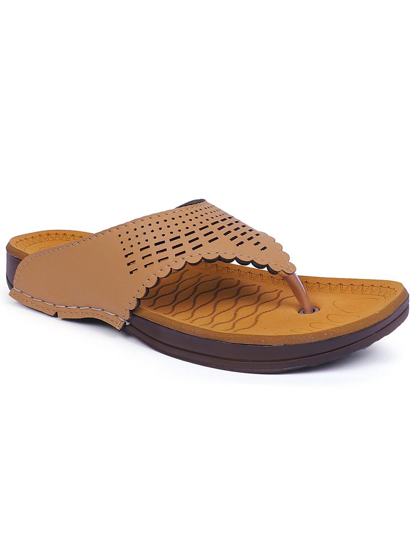 women beige cut work flats - 20476186 - Zoom Image - 0