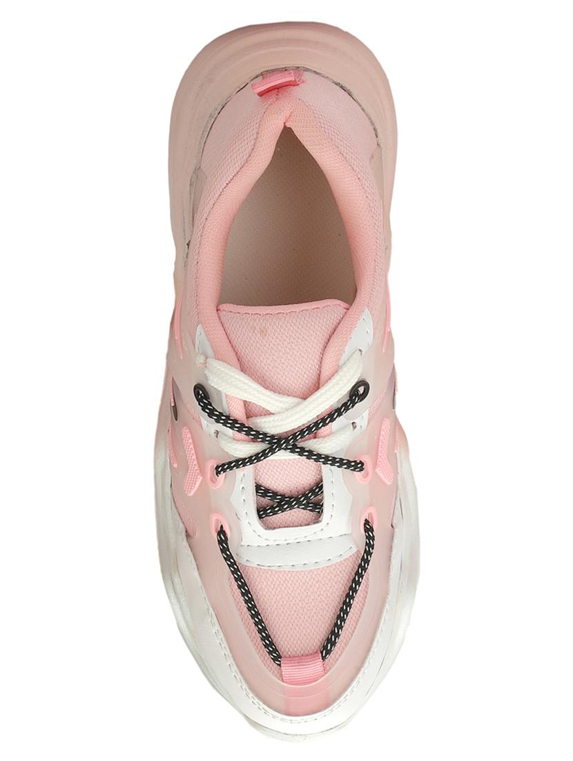 women color block pink lace-up sneaker - 20476380 - Standard Image - 3
