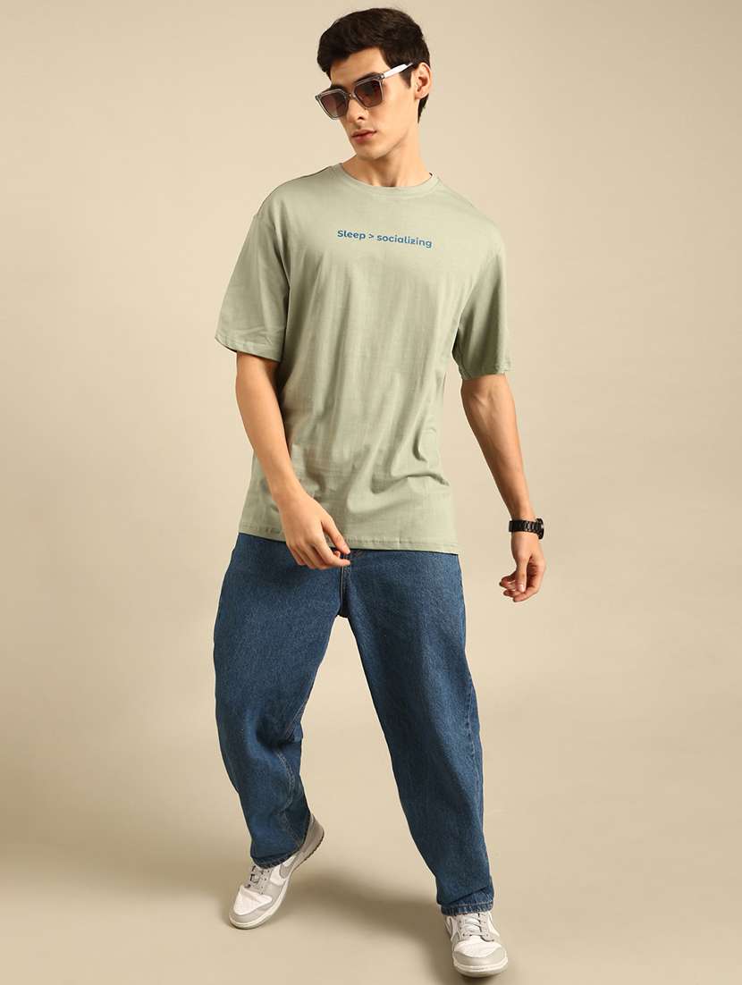 neo mint crew neck chest print t-shirt - 20477912 -  Standard Image - 3