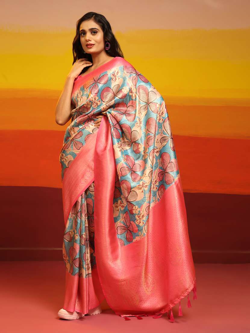 women's self design multi colored saree - 20477921 - Standard Image - 3
