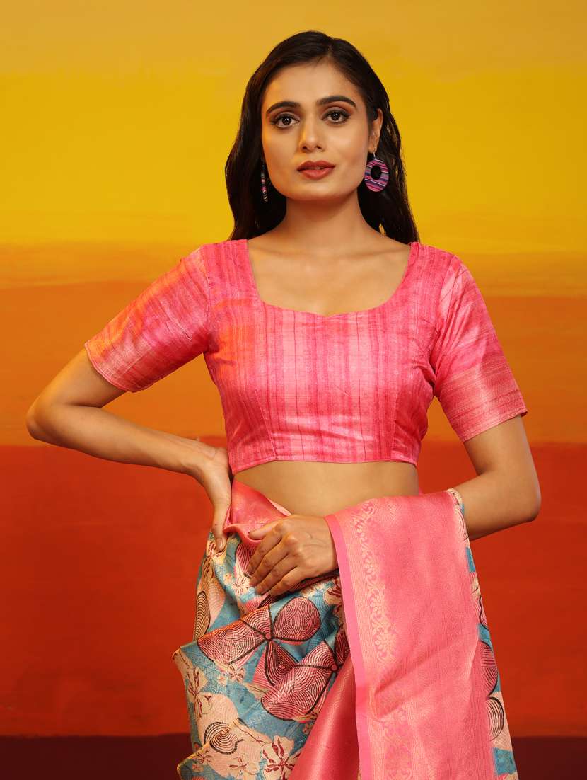 women's self design multi colored saree - 20477921 - Standard Image - 5