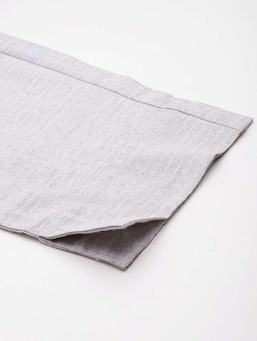 women grey cotton blazer and trousers co-ord set - 20477947 -  Standard Image - 5