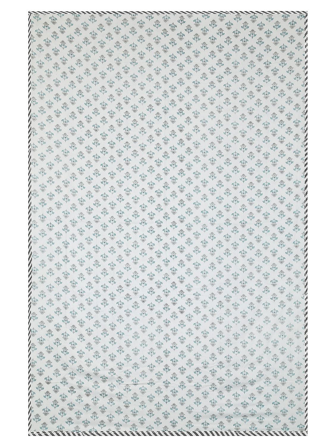 texstylers cotton reversible floral print 57 x 87 inches jaipuri single bed ac dohar - 20478361 - Standard Image - 3