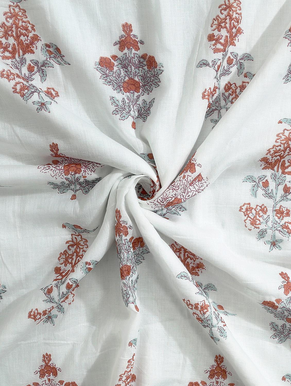 texstylers cotton reversible floral print 57 x 87 inches jaipuri single bed ac dohar - 20478368 - Standard Image - 5