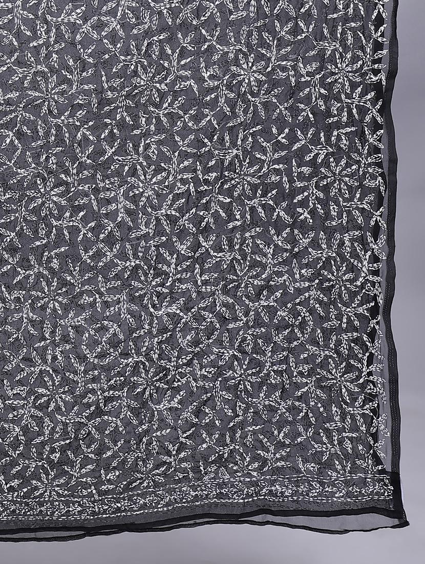 women black embroidered dupatta - 20478468 - Standard Image - 5