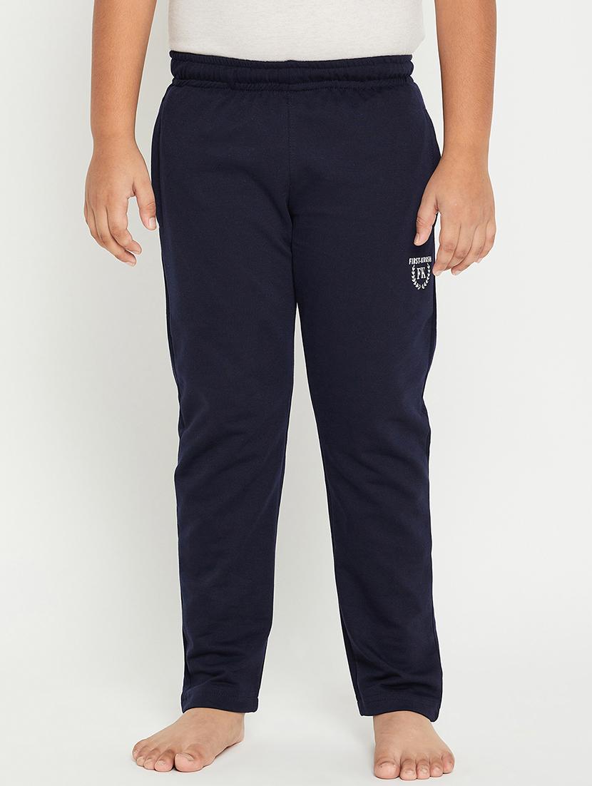 boys navy blue cotton casual trouser