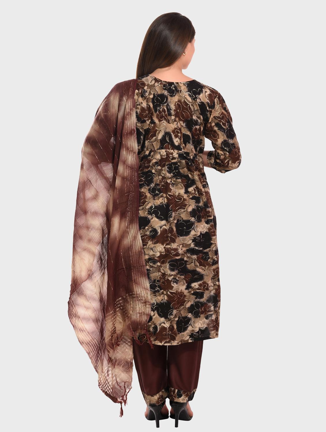 women muti color kurta salwar set with dupatta - 20478831 - Standard Image - 3