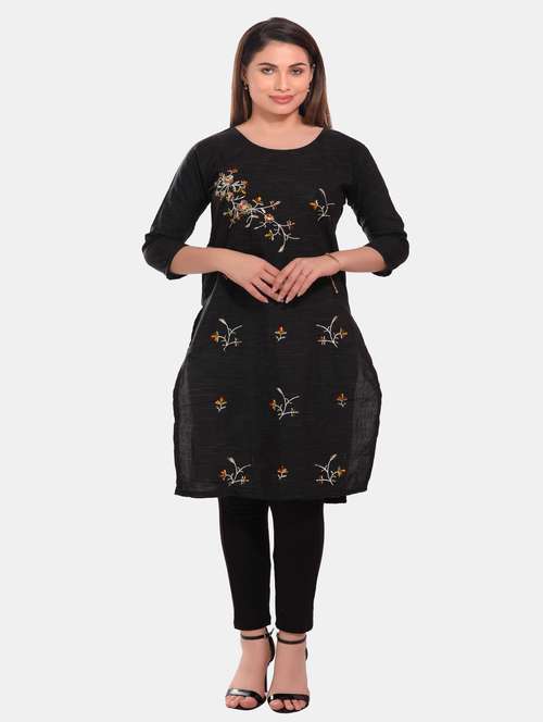 women embroidered straight kurta - 20479160 -  Standard Image - 0