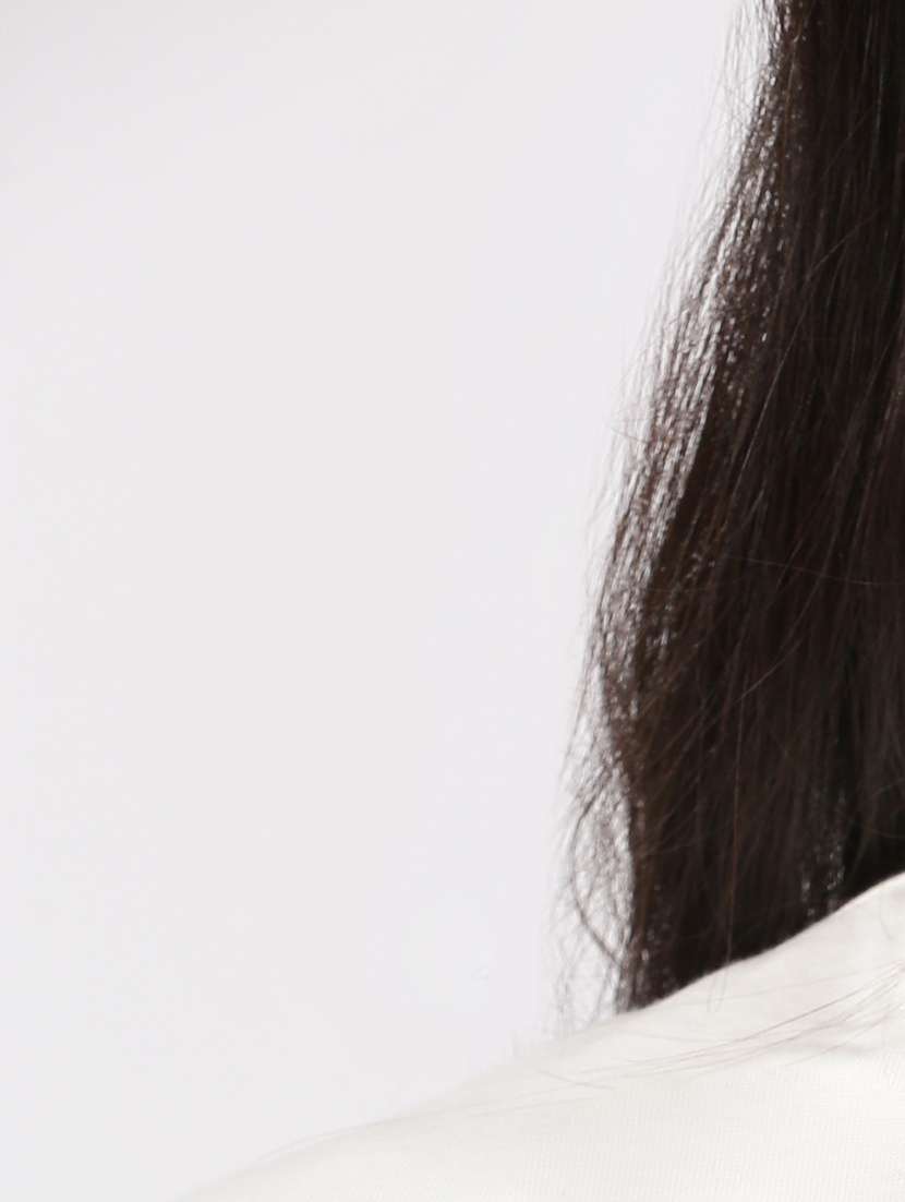 women's chest print round neck t-shirt - 20483647 -  Standard Image - 5