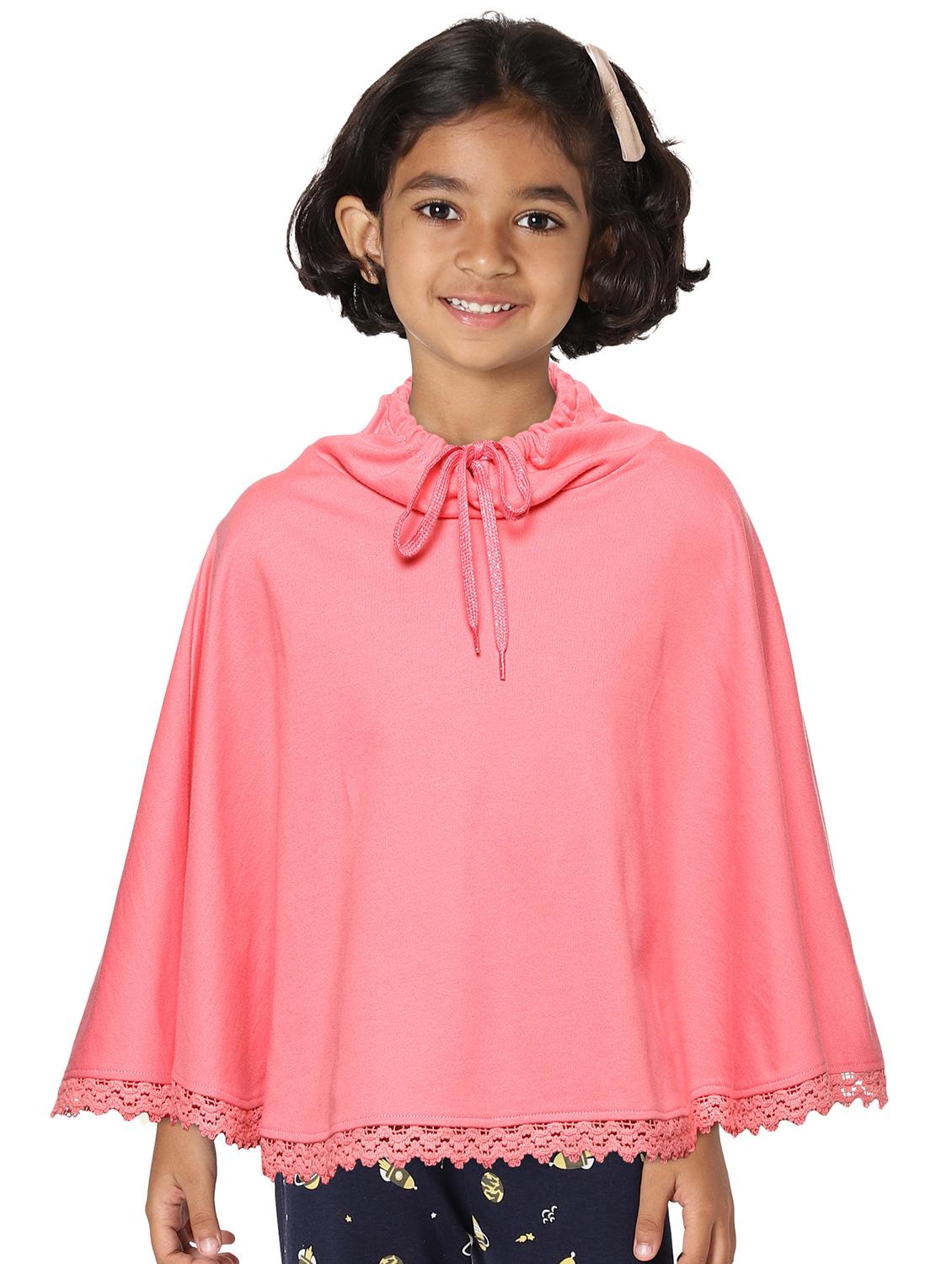 girls pink solid poncho - 20483898 -  Zoom Image - 0