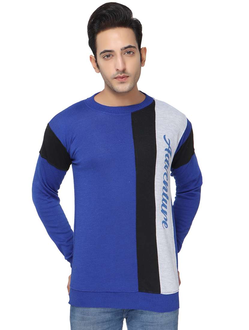 mens color block sweatshirt