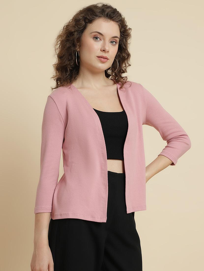 pink solid regular shrug - 20484475 - Zoom Image - 0