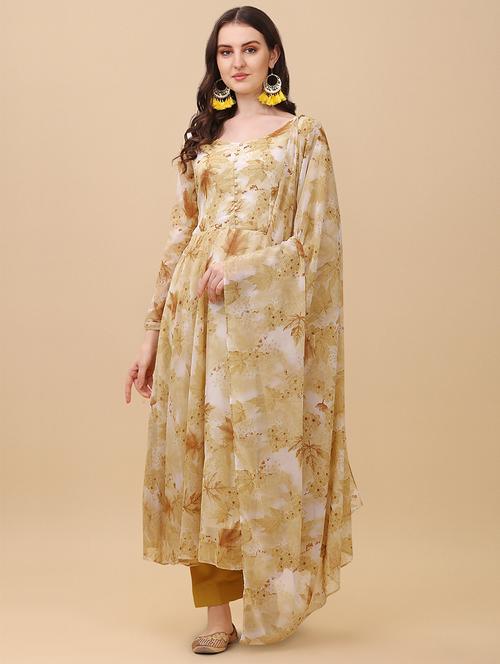 women printed kurta pant set with dupatta - 20484587 -  Standard Image - 0